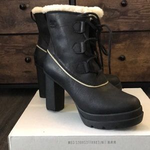 Sorel ladies high heel winter boot